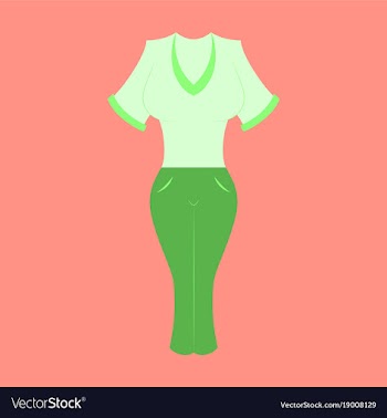 Icon in flat design fashion clothes women pants vector image