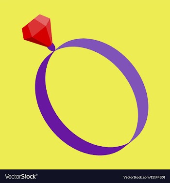 Icon in flat design fashion engagement ring vector image
