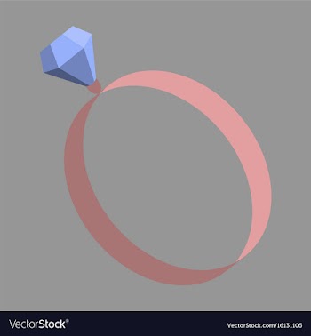Icon in flat design fashion engagement ring vector image