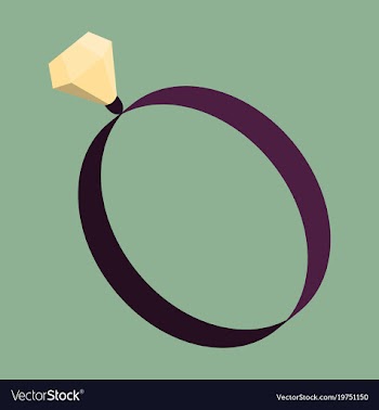 Icon in flat design fashion engagement ring vector image