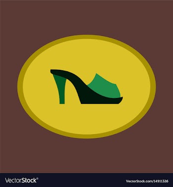 Icon in flat design fashion footwear flip flops vector image