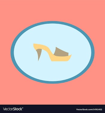 Icon in flat design fashion footwear flip flops vector image