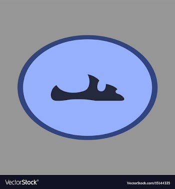 Icon in flat design fashion footwear flip flops vector image