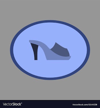 Icon in flat design fashion footwear flip flops vector image