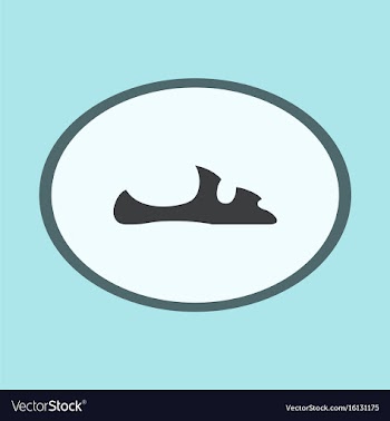 Icon in flat design fashion footwear flip flops vector image