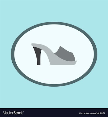Icon in flat design fashion footwear flip flops vector image