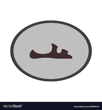 Icon in flat design fashion footwear flip flops vector image