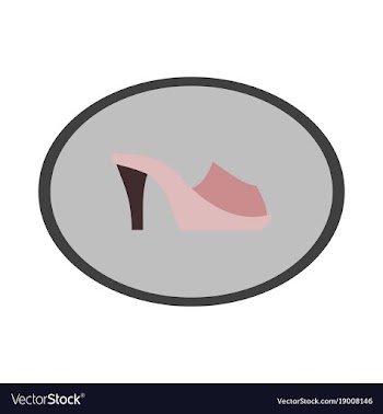 Icon in flat design fashion footwear flip flops vector image