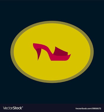 Icon in flat design fashion footwear flip flops vector image