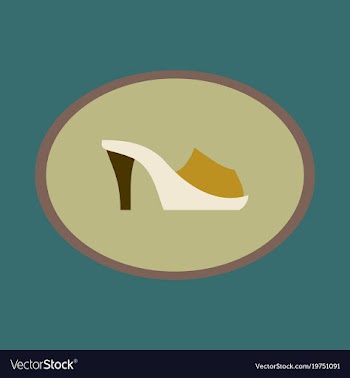 Icon in flat design fashion footwear flip flops vector image