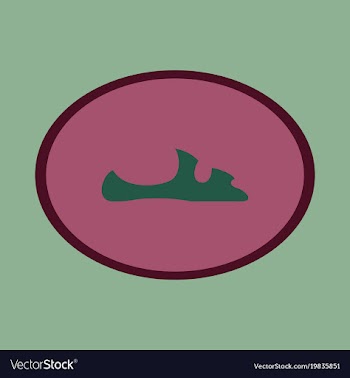 Icon in flat design fashion footwear flip flops vector image