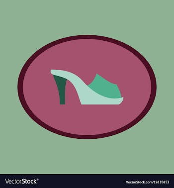 Icon in flat design fashion footwear flip flops vector image