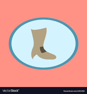 Icon in flat design fashion footwear high-heeled vector image
