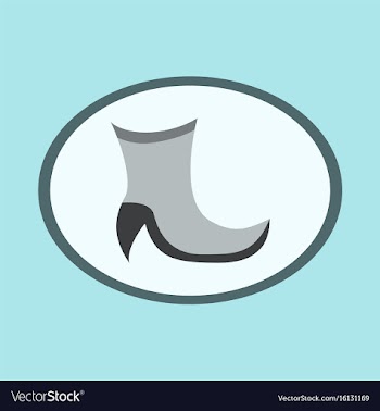 Icon in flat design fashion footwear high-heeled vector image