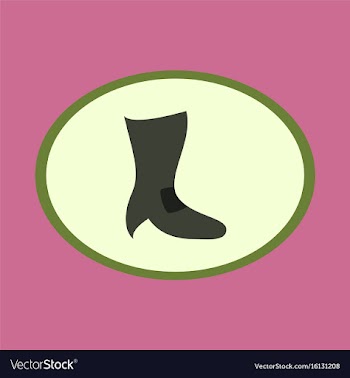 Icon in flat design fashion footwear high-heeled vector image