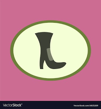 Icon in flat design fashion footwear high-heeled vector image