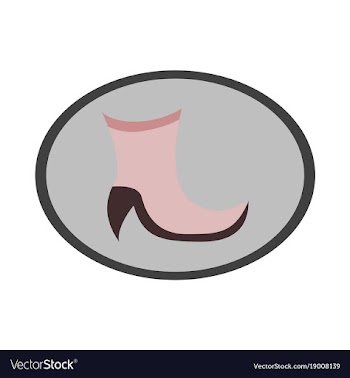 Icon in flat design fashion footwear high-heeled vector image