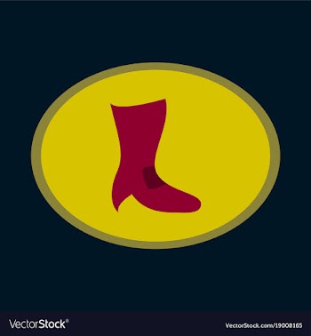Icon in flat design fashion footwear high-heeled vector image
