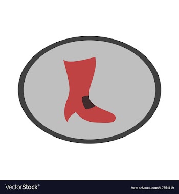 Icon in flat design fashion footwear high-heeled vector image