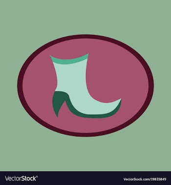 Icon in flat design fashion footwear high-heeled vector image