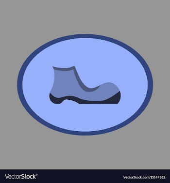 Icon in flat design fashion footwear shoe vector image