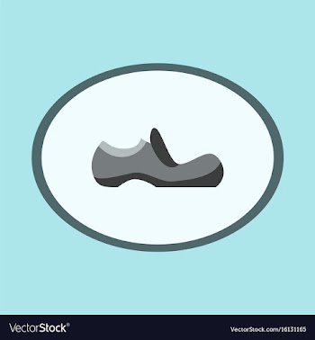 Icon in flat design fashion footwear shoe vector image