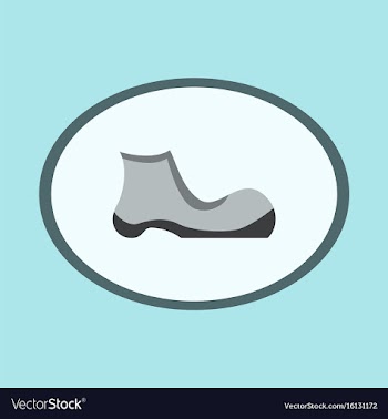 Icon in flat design fashion footwear shoe vector image