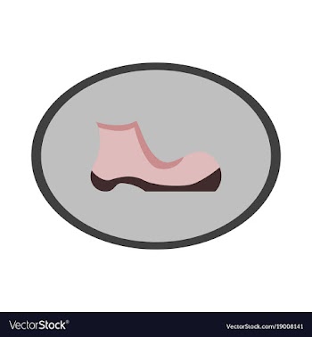 Icon in flat design fashion footwear shoe vector image