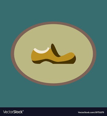 Icon in flat design fashion footwear shoe vector image