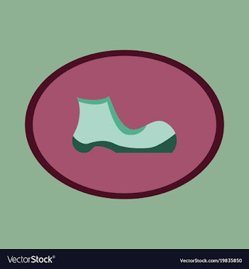 Icon in flat design fashion footwear shoe vector image