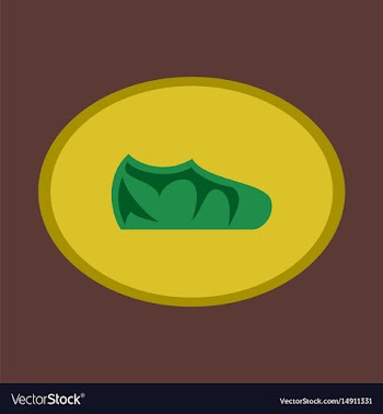 Icon in flat design fashion footwear sport shoes vector image