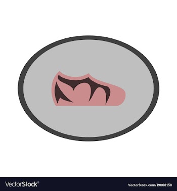 Icon in flat design fashion footwear sport shoes vector image