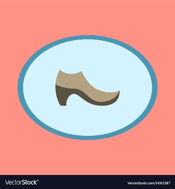 Icon in flat design fashion footwear women boot vector image