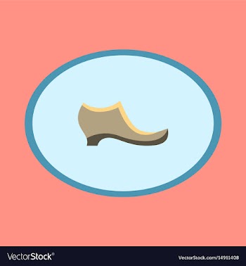 Icon in flat design fashion footwear women boot vector image