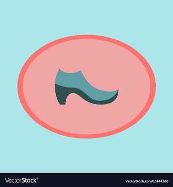 Icon in flat design fashion footwear women boot vector image