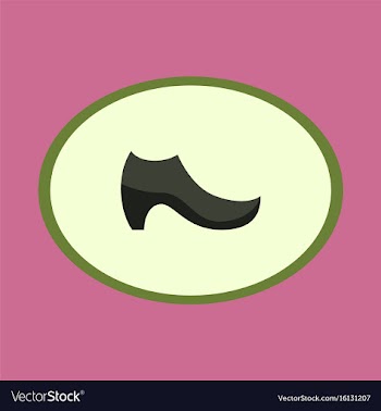 Icon in flat design fashion footwear women boot vector image