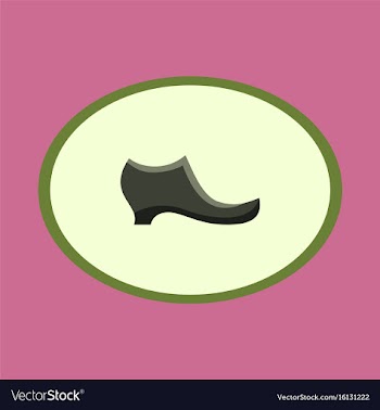 Icon in flat design fashion footwear women boot vector image