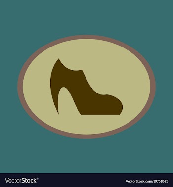 Icon in flat design fashion footwear women boot vector image