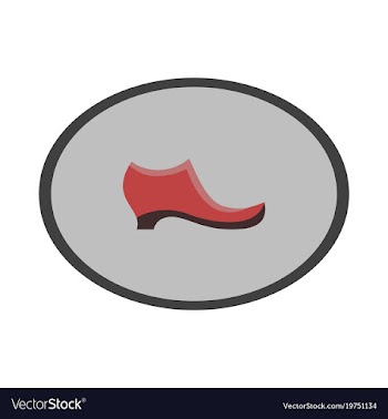 Icon in flat design fashion footwear women boot vector image