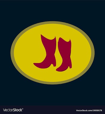 Icon in flat design fashion footwear women boots vector image
