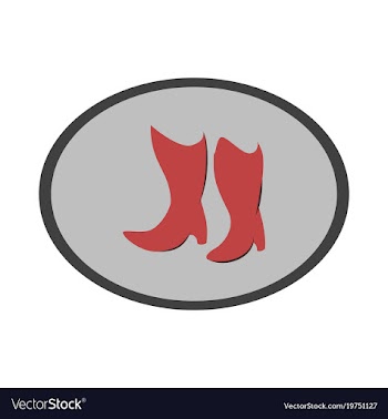Icon in flat design fashion footwear women boots vector image