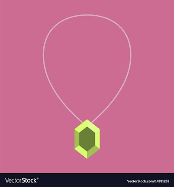 Icon in flat design fashion necklace with precious vector image
