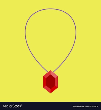 Icon in flat design fashion necklace with precious vector image