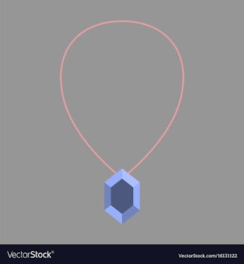 Icon in flat design fashion necklace with precious vector image