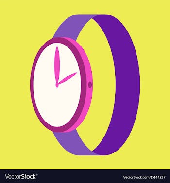 Icon in flat design fashion wrist watch vector image