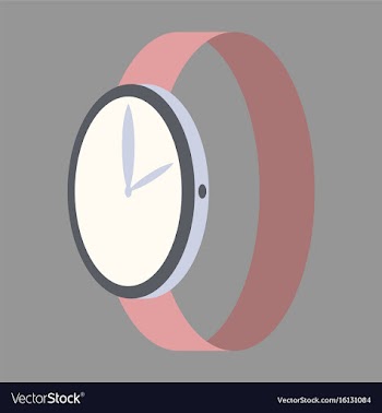 Icon in flat design fashion wrist watch vector image