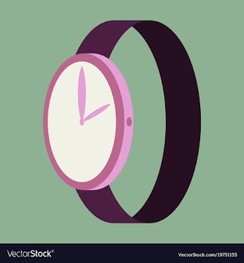 Icon in flat design fashion wrist watch vector image