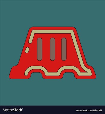 Icon in flat design fence vector image
