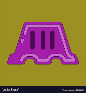 Icon in flat design fence vector image