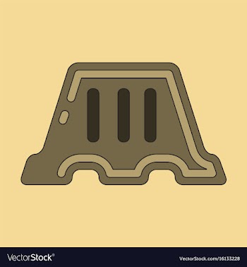 Icon in flat design fence vector image